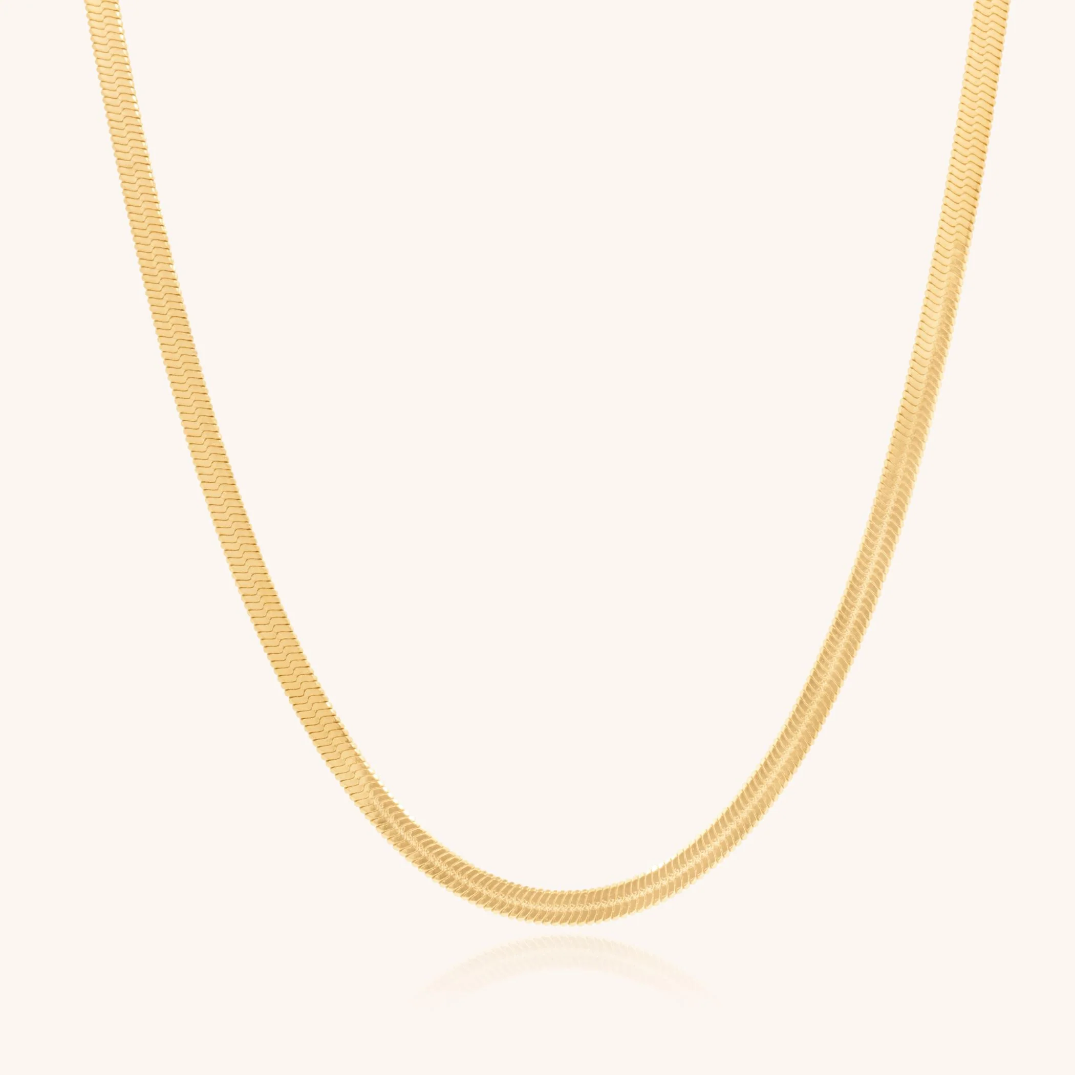 Dillion Snake Chain Necklace in Gold - Image 2
