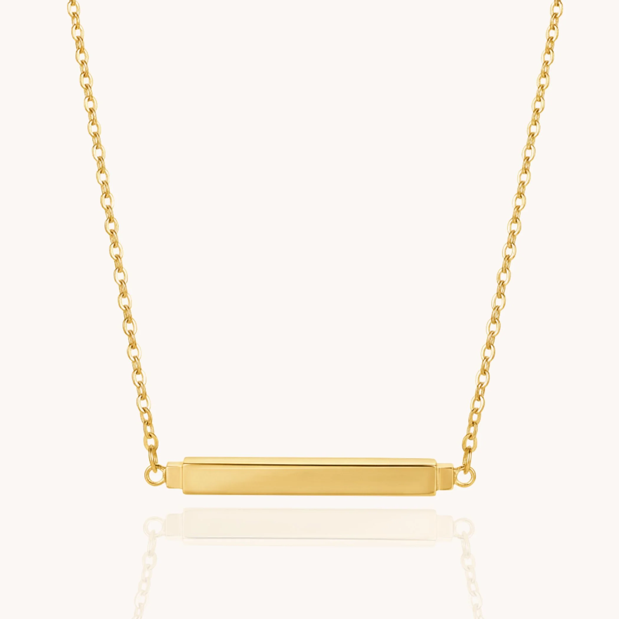 Hidden Message Necklace in Gold - Image 2