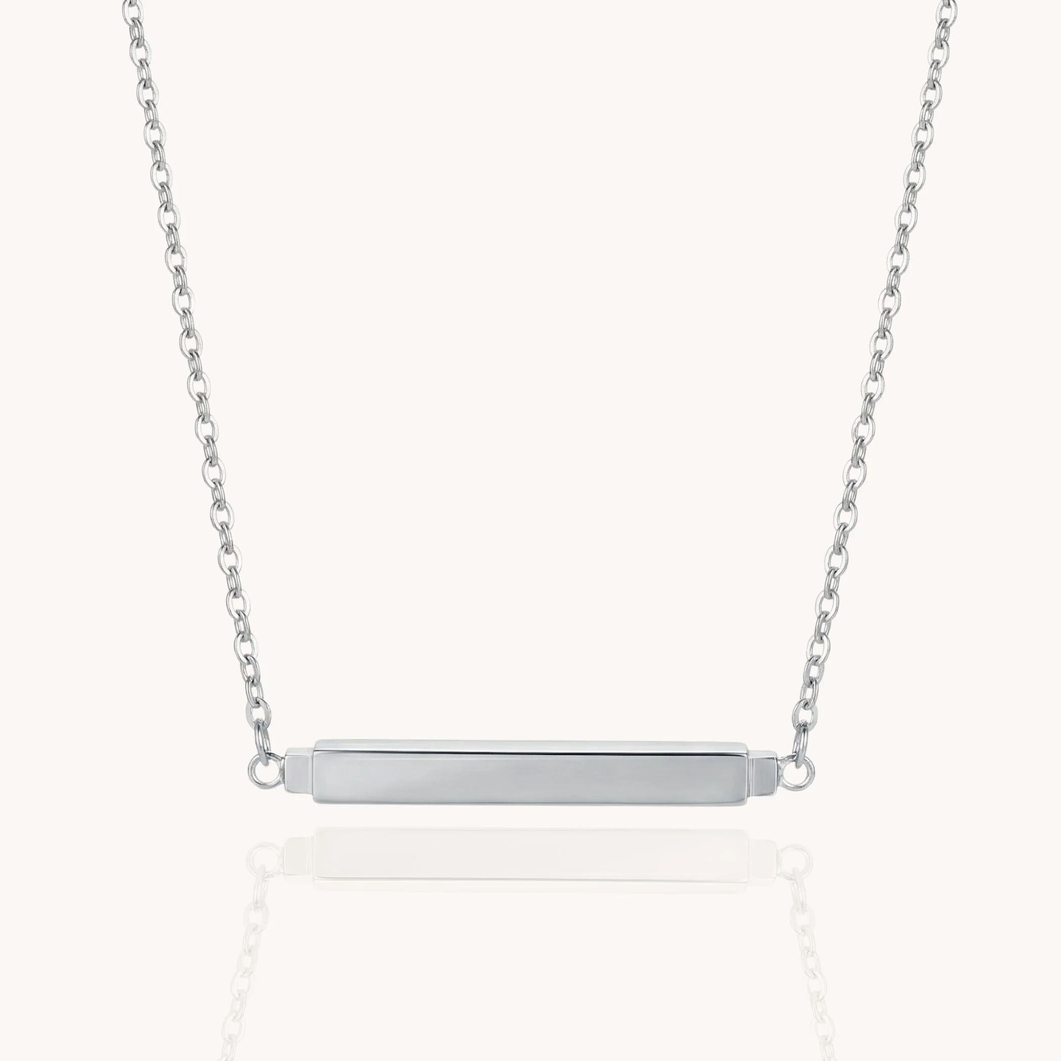 Hidden Message Necklace in Silver - Image 3