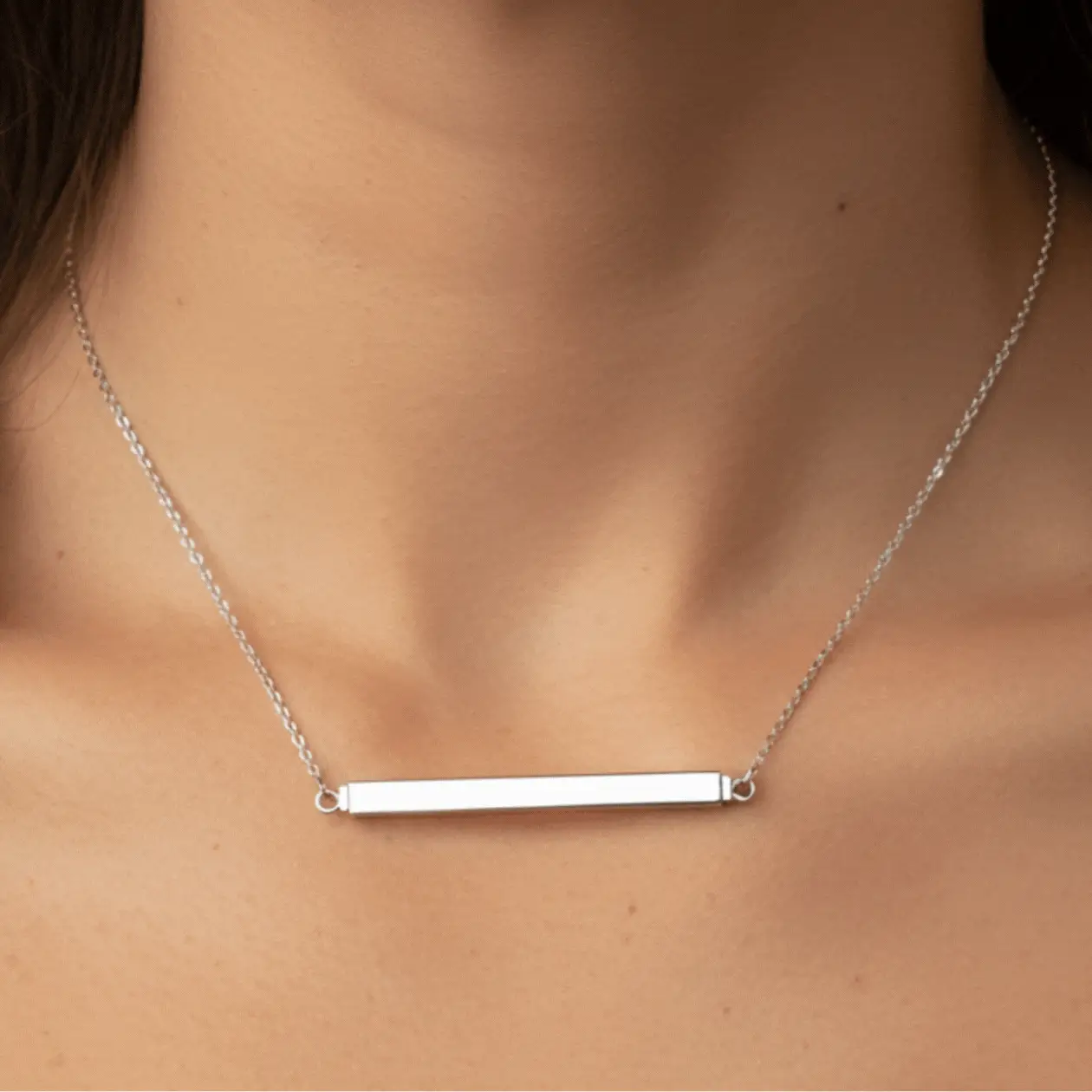 Hidden Message Necklace in Silver - Image 4