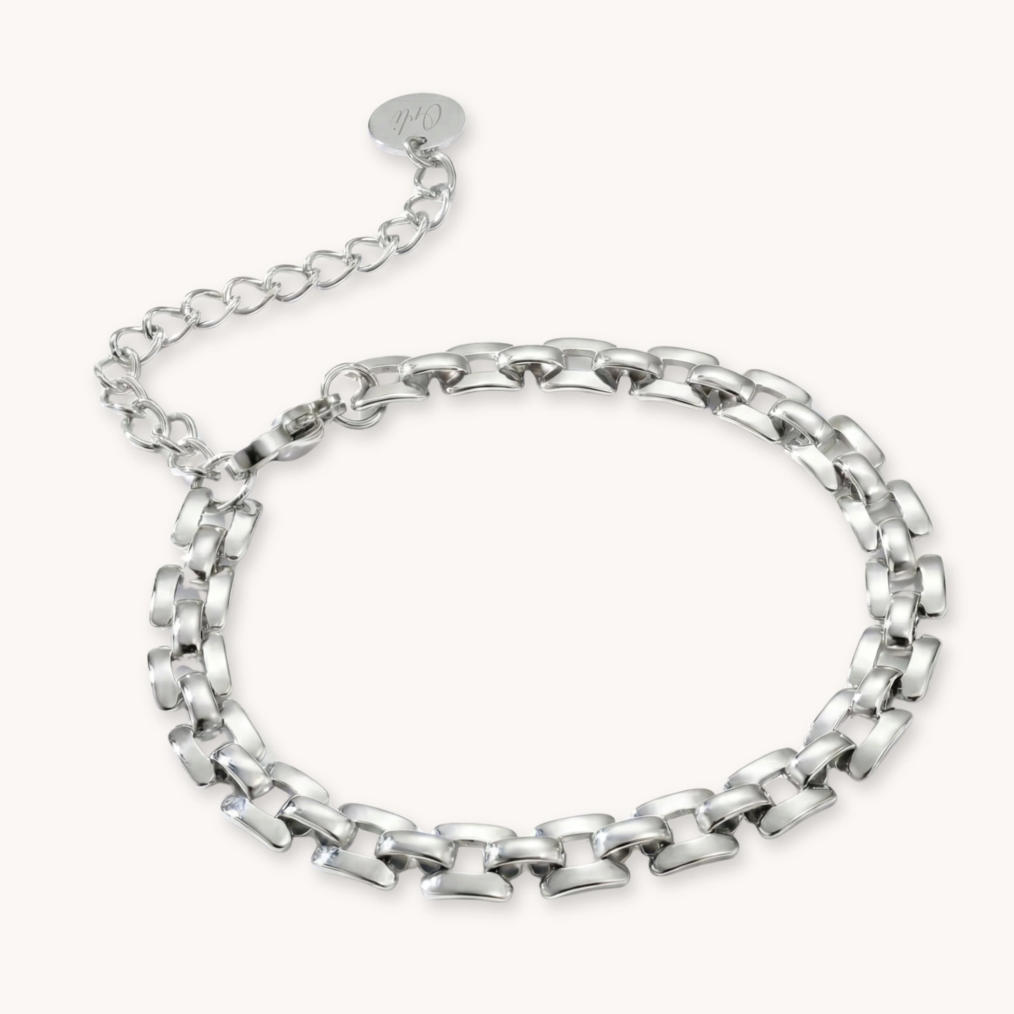 Monaco Link Bracelet in Silver