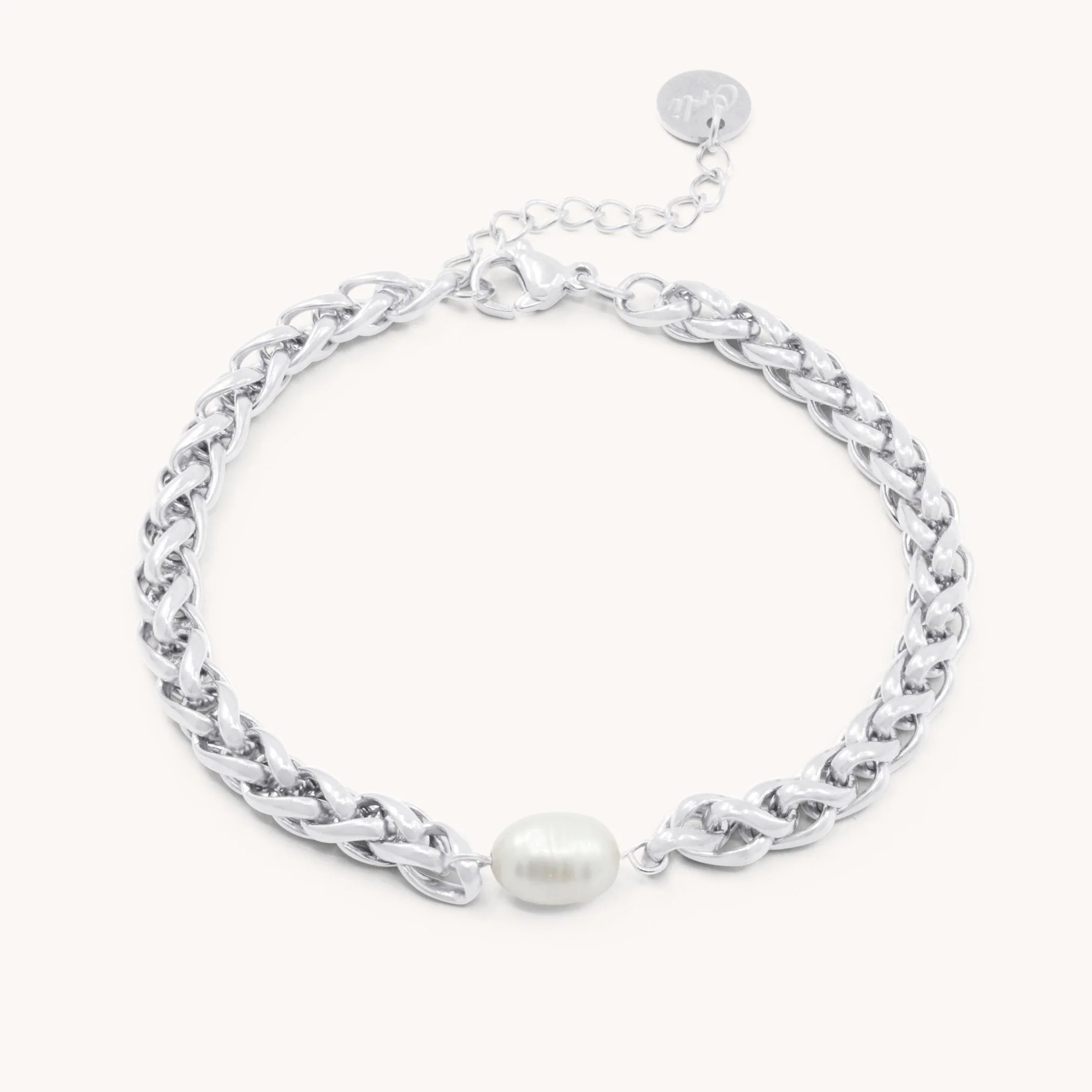 Pearl Twist Bracelet in Silver
