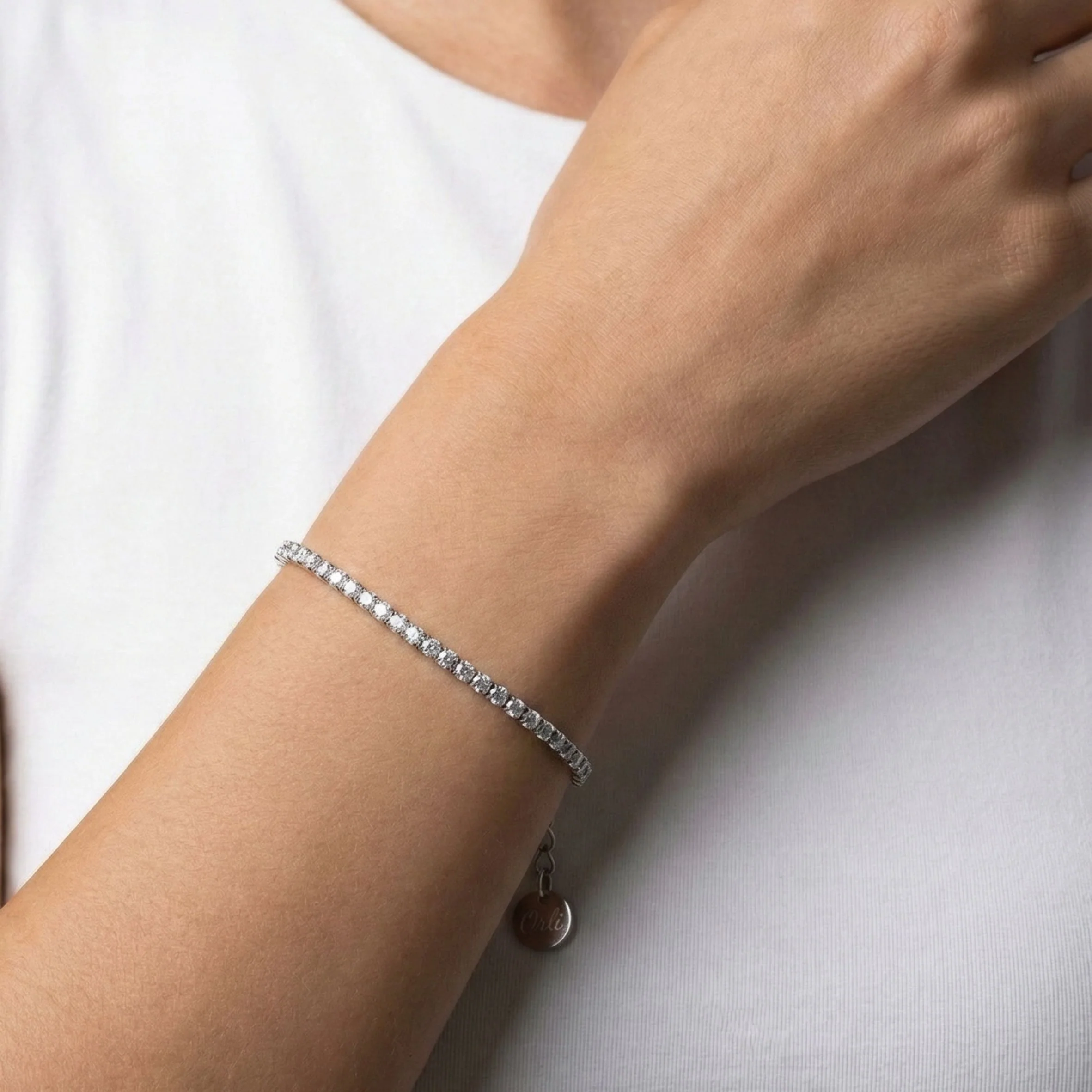 Tennis Bracelet in Silver - Image 2