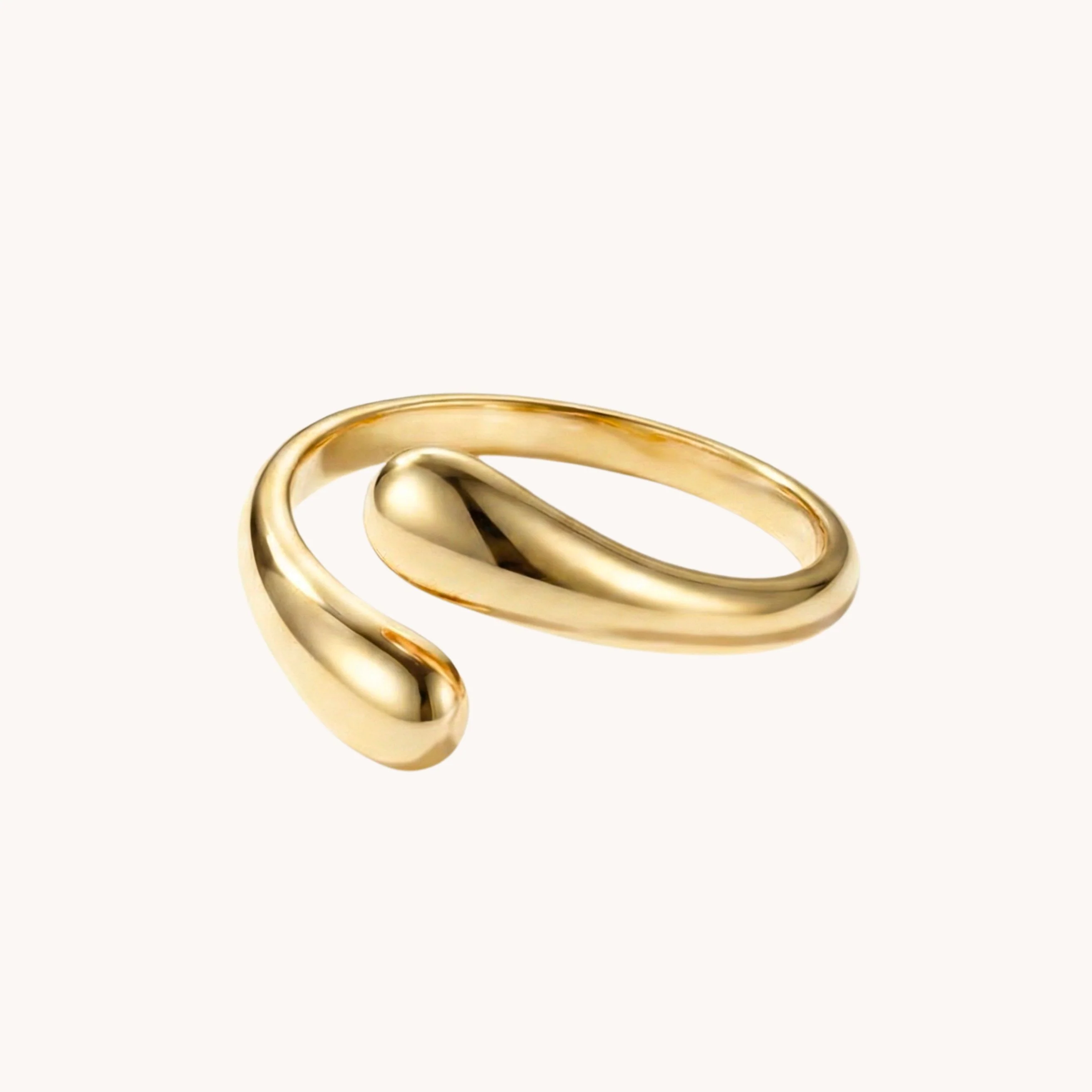 Sculpted Wrap Ring, Gold - Image 2