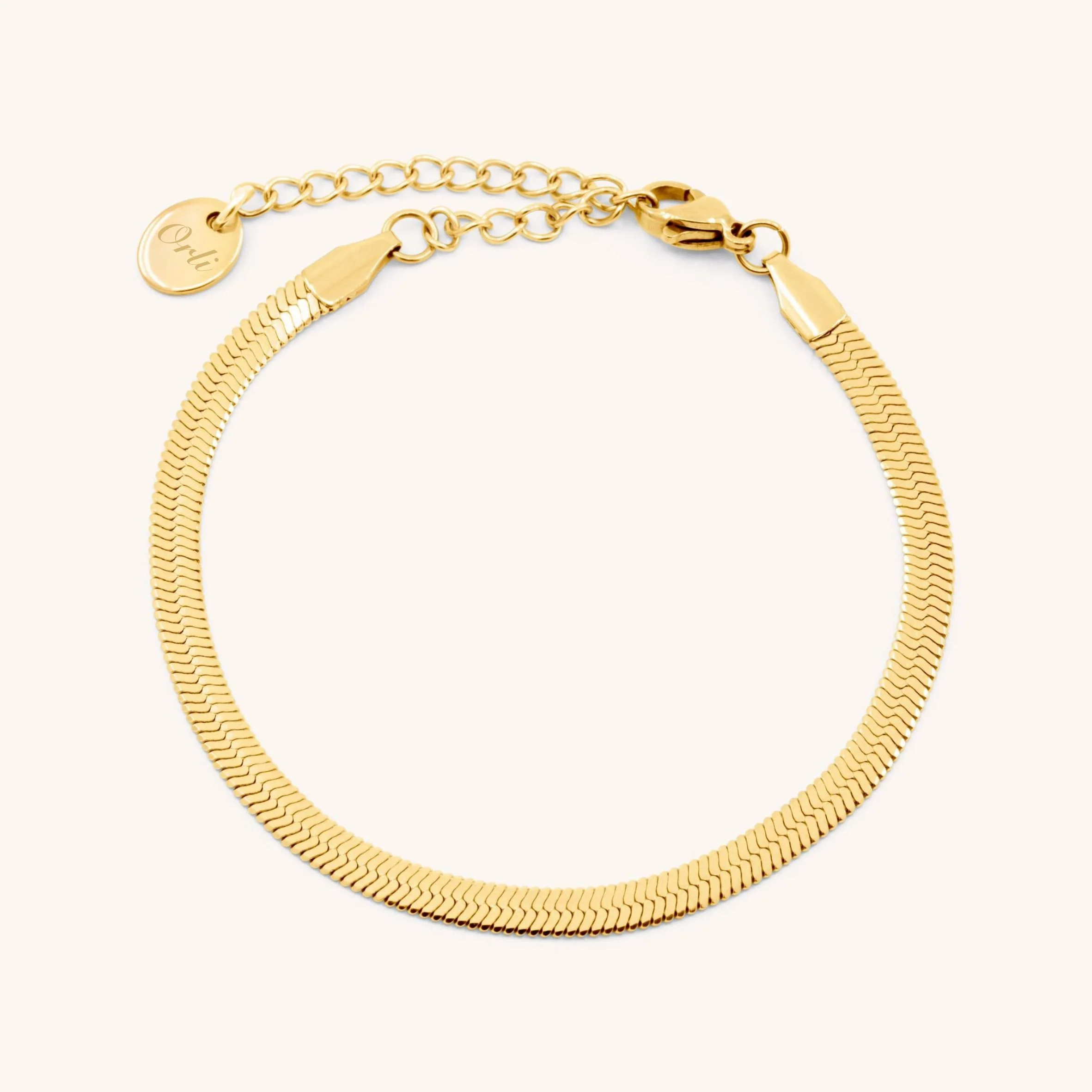 Dillion Snake Chain Bracelet in Gold