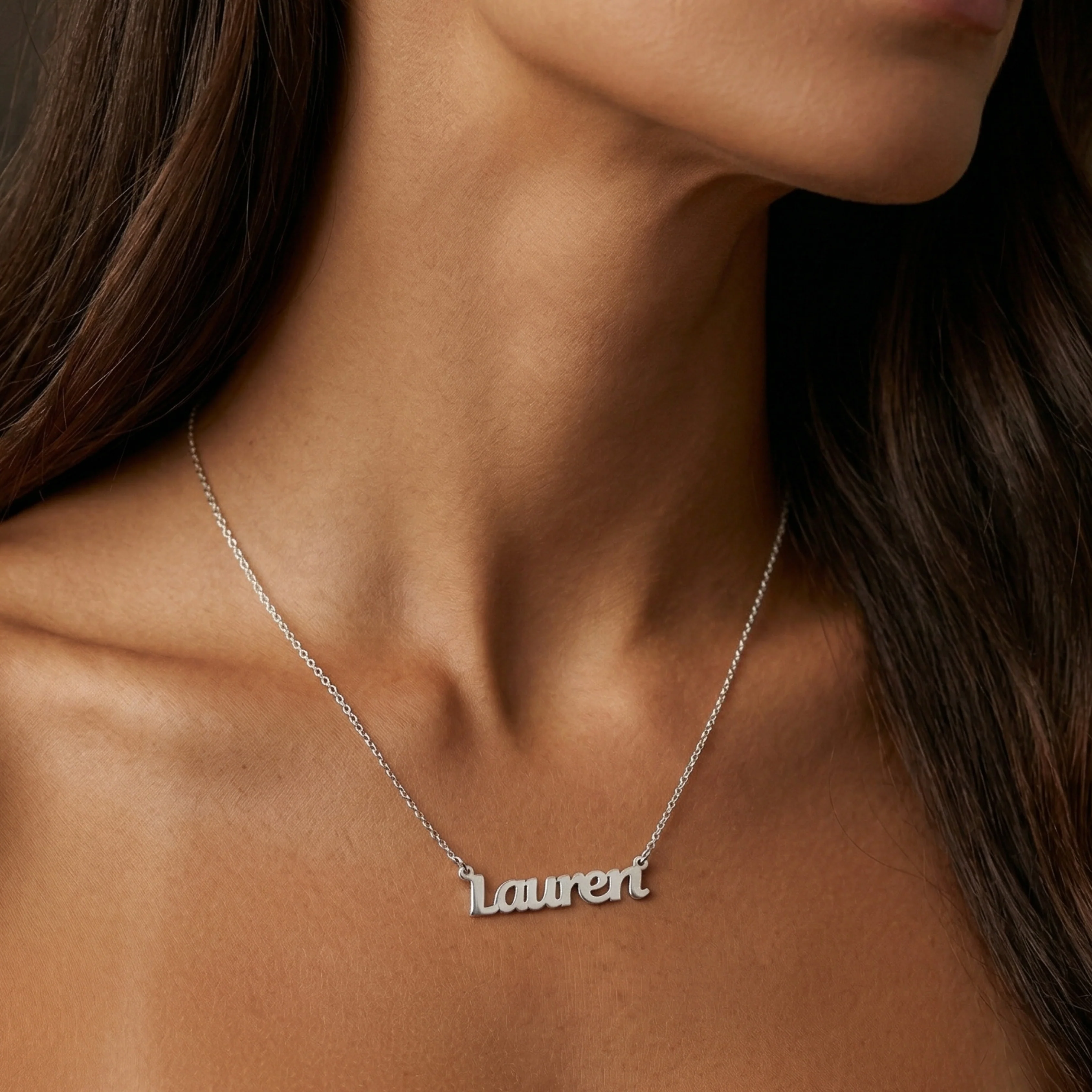 Sterling Silver Classic Name Necklace - Image 3